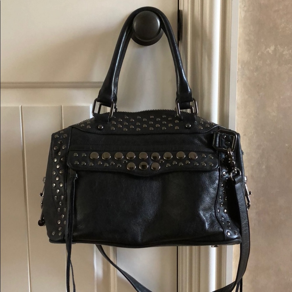 Rebecca Minkoff studded leather satchel